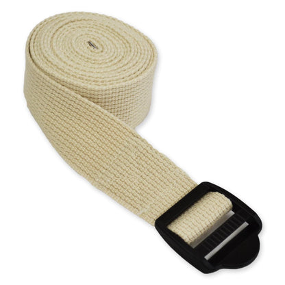 8' Cinch Buckle Cotton Yoga Strap