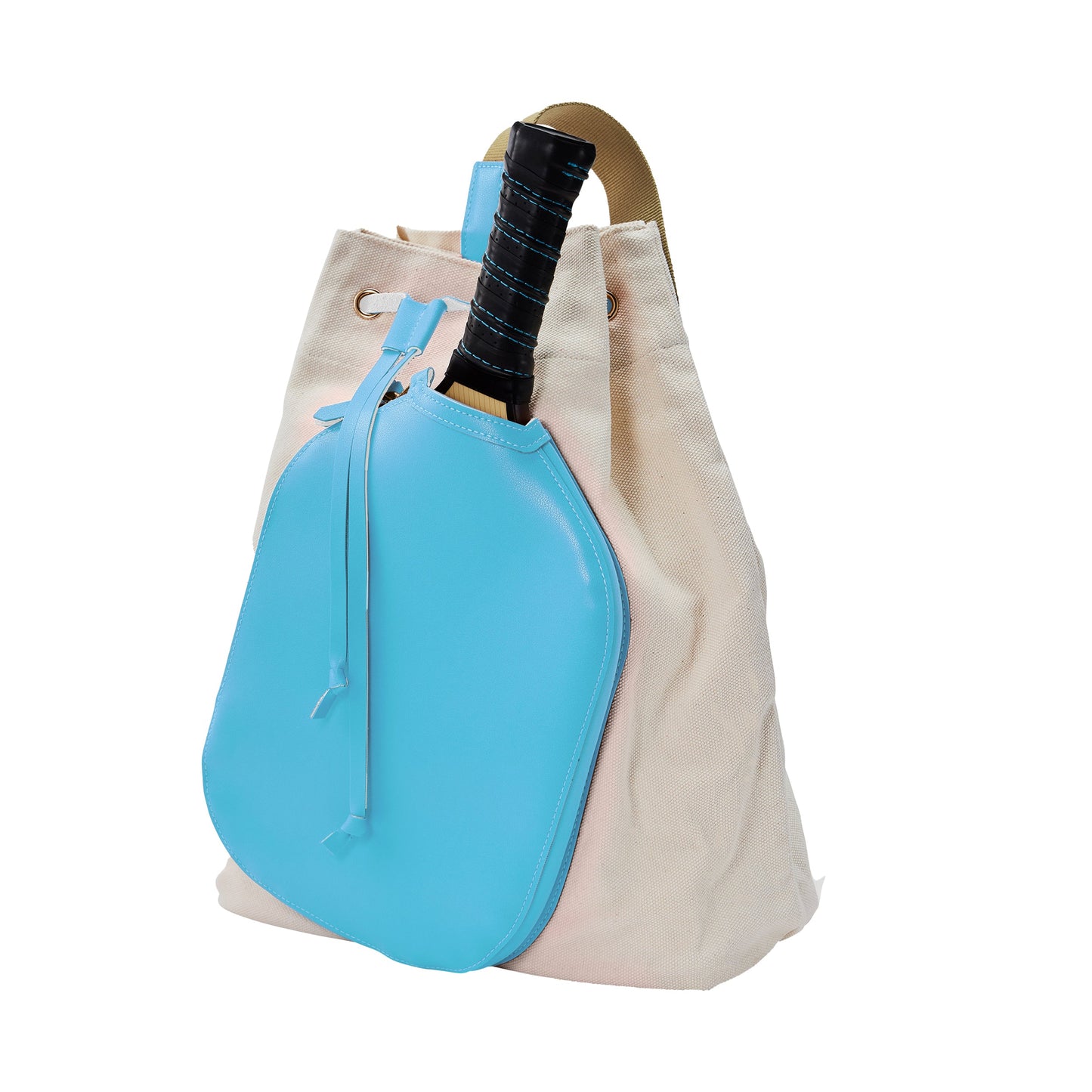 Neon Sky Blue Pickleball Duffel Bag